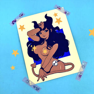 Acrylagouache Pamela